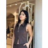 KAHVE ÇİZGİLİ TAKIM