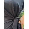 BAĞLAMA DETAY TENSEL KUMAŞ ELBİSE