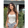 BEYAZ SIRTI BAĞLAMALI BUSTİYER