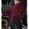 BORDO KEMERLİ GÖMLEK