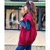 BORDO OVERSİZE YELEK