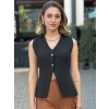 ÇELİK ÖRME SİYAH YELEK