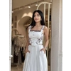 KAHVE NAKIŞLI BEYAZ BÜSTİYER CHN