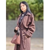 KIRÇILLI TRENCHCOAT KAŞE