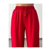 KIRMIZI BELİLASTİKLİ PANTOLON