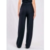 LACİVERT ÇİZGİLİ YANDAN CEPLİ PANTOLON
