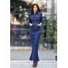 LİKRALI JEAN BALIK ELBİSE