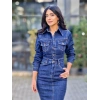 LİKRALI JEAN BALIK ELBİSE