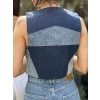 PARÇALI JEAN YELEK