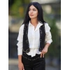 SİYAH SÜET ÇAKIMLI YELEK