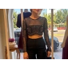 TÜL TAŞLI KİKİ BLUZ
