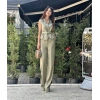 YANDAN CEPLİ AÇIK YEŞİL PANTOLON