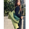 YEŞİL ÇANTA MODEL MONT