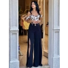 YIRTMAÇLI SİYAH MOSS PANTOLON