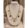 YUVARLAK DETAYLI GOLD KOLYE