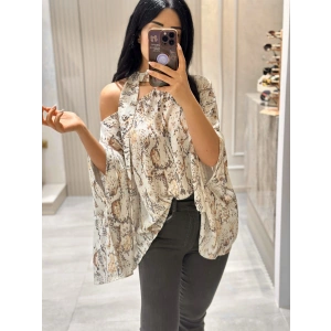 DESENLİ VİZON BLUZ