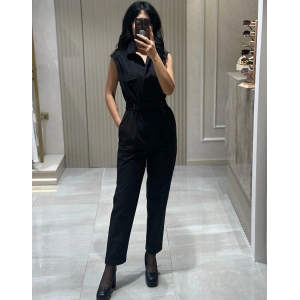 SİYAH BEL LASTİK DETAY TULUM