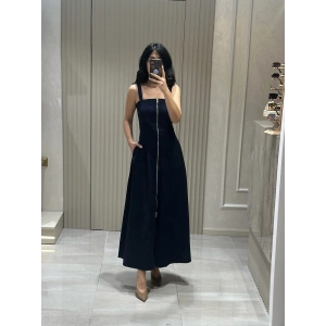 ASKILI KOT ELBİSE LACİVERT