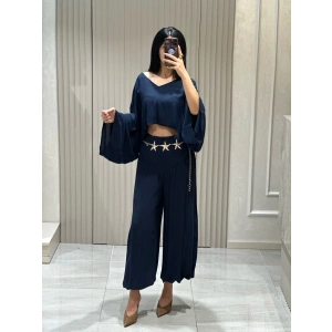 LACİVERT NSN ŞALVAR PANTOLON