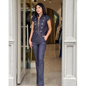 DÜĞMELİ JEAN TAKIM