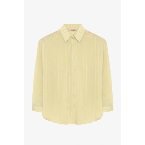 AÇIK YEŞİL İNCE DOKULU GÖMLEK