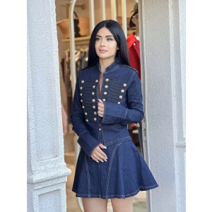 APOLETLİ KLOŞ ETEK JEAN DLVN