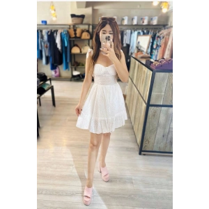 ARKA BAĞLAMALI FİSTO ELBİSE