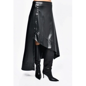 ASİMETRİK DERİ ETEK