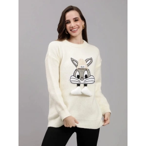 BEYAZ TAVŞANLI TRİKO KAZAK