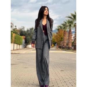 BORDO İŞLEME DETAY PANTOLON