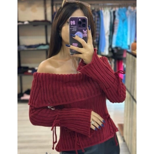 BORDO MADONNA YAKA TRİKO