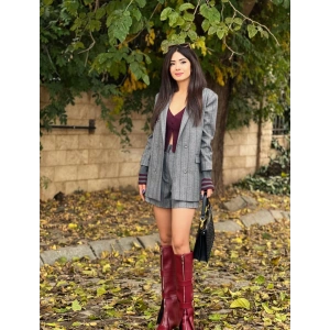 BORDO TAŞ İŞLEMELİ ŞORT