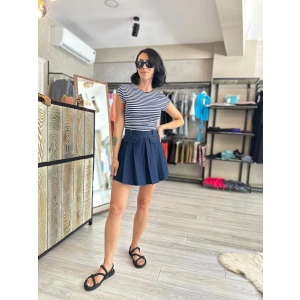 ÇİZGİLİ CROP TİŞÖRT