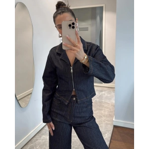 ÇİZGİLİ JEAN TAKIM