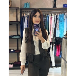 FİSTO ÇİÇEK DESENLİ PAMUKLU BEJ GÖMLEK