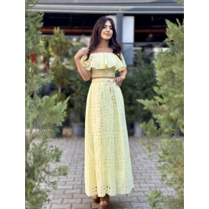 FİSTO ETEKLİ SARI TAKIM