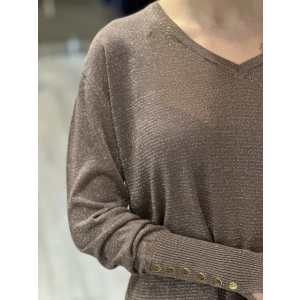 GOLD SİMLİ KOL DÜĞMELİ TRİKO