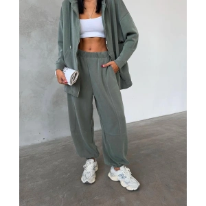 HAKİ MODAL ŞALVAR MODEL TAKIM