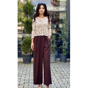 KAHVERENGİ KAPAKLI PANTOLON