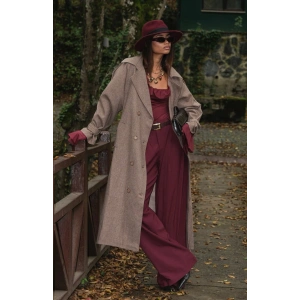 KIRÇILLI TRENCHCOAT KAŞE