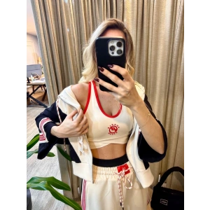 KIRMIZI ŞERİT DETAY ÜÇLÜ TAKIM