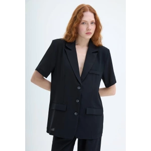 KISA KOL YAZILI BLAZER CEKET