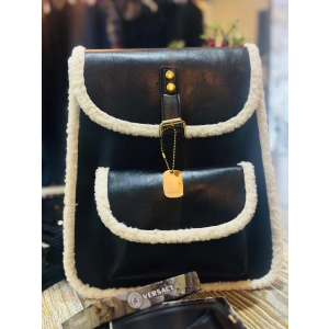 KÜRK DETAYLI SIRT ÇANTASI