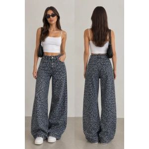 LEOPAR TASARIM VİNİL JEAN ITS