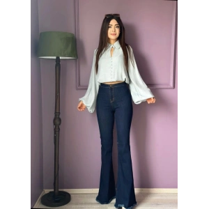 LİKRALI LACİVERT JEAN