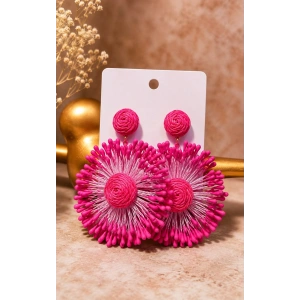 PEMBE ÇİÇEK KÜPE