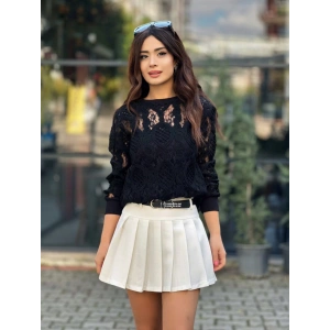 PİLELİ KEMERLİ ETEK