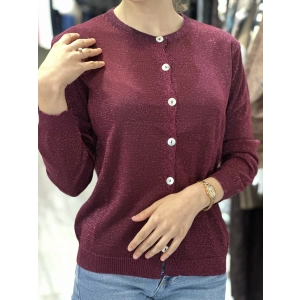 SİMLİ UZUN KOLLU BORDO HIRKA