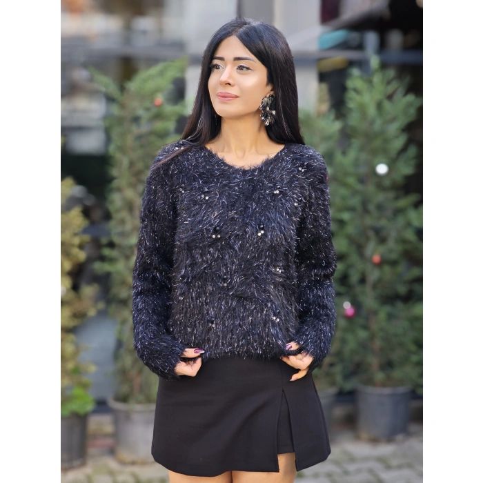 SAKALLI TAŞLI İTHAL KAZAK