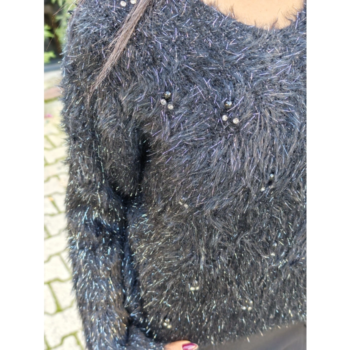 SAKALLI TAŞLI İTHAL KAZAK